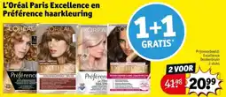 Kruidvat L'Oréal Paris Excellence en Préférence haarkleuring aanbieding