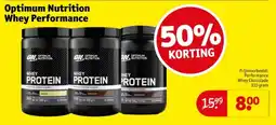 Kruidvat Optimum Nutrition Whey Performance aanbieding