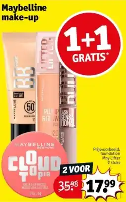 Kruidvat Maybelline Make-Up aanbieding