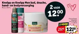 Kruidvat Kneipp en Kneipp Men bad, douche, hand en bodyverzorging aanbieding