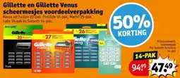 Kruidvat Gillette en Gillette Venus scheermesjes voordeelverpakking aanbieding