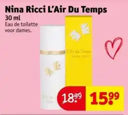 Kruidvat Nina Ricci L'Air Du Temps aanbieding