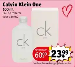 Kruidvat Calvin Klein One aanbieding