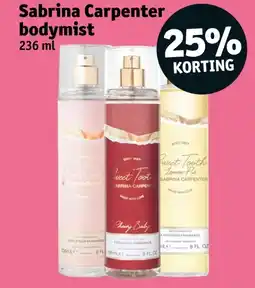 Kruidvat Sabrina Carpenter bodymist aanbieding