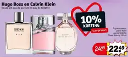 Kruidvat Hugo Boss en Calvin Klein aanbieding