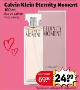 Kruidvat Calvin Klein Eternity Moment aanbieding
