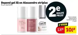 Kruidvat Depend gel IQ en Alessandro striplac aanbieding