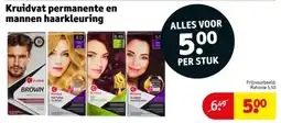 Kruidvat Kruidvat permanente en mannen haarkleuring aanbieding