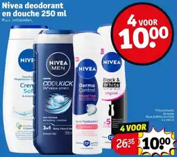 Kruidvat Nivea Deodorant en Douche aanbieding