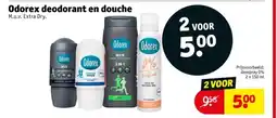 Kruidvat Odorex Deodorant en Douche aanbieding