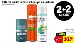 Kruidvat Gillette en Satin Care Scheergel en Schuim aanbieding