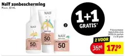 Kruidvat Naïf Zonbescherming aanbieding