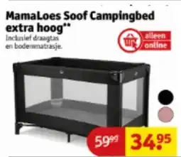 Kruidvat MamaLoes Soof Campingbed extra hoog aanbieding