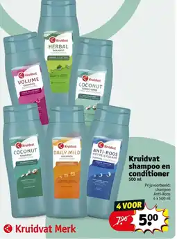 Kruidvat Kruidvat shampoo en conditioner aanbieding
