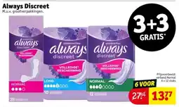 Kruidvat Always Discreet aanbieding