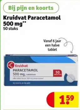 Kruidvat Kruidvat Paracetamol 500 mg aanbieding