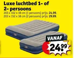 Kruidvat Luxe luchtbed 1- of 2-persoons aanbieding