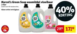 Kruidvat Marcel's Green Soap wasmiddel vloeibaar aanbieding