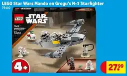 Kruidvat LEGO Star Wars Mando en Grogu's N-1 Starfighter aanbieding
