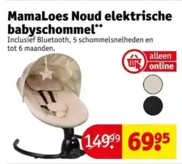 Kruidvat MamaLoes Noud Elektrische Babyschommel aanbieding