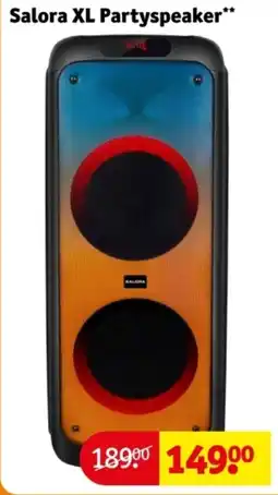 Kruidvat Salora XL Partyspeaker aanbieding