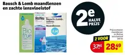 Kruidvat Bausch & Lomb maandlenzen en zachte lensvloeistof aanbieding