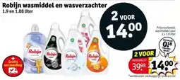 Kruidvat Robijn wasmiddel en wasverzachter aanbieding