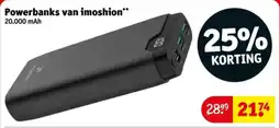Kruidvat Powerbanks van Imoshion aanbieding