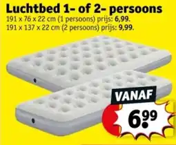 Kruidvat Luchtbed 1- of 2- persoons aanbieding