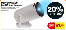 Kruidvat Denver PR2500 FullHD Mini beamer aanbieding