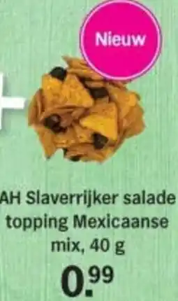 Albert Heijn AH Slaverrijker salade topping Mexicaanse mix aanbieding