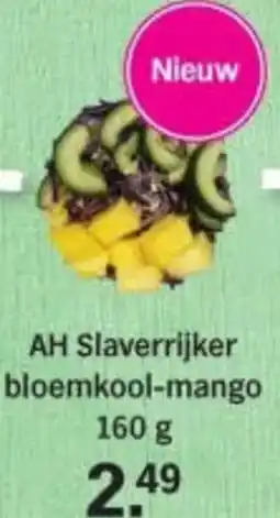 Albert Heijn AH Slaverrijker bloemkool-mango aanbieding
