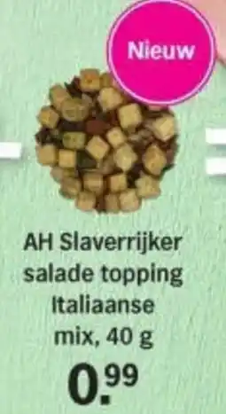 Albert Heijn AH Slaverrijker salade topping Italiaanse mix aanbieding