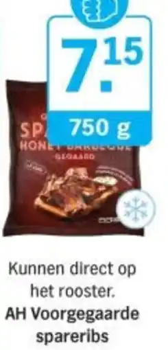 Albert Heijn AH Voorgegaarde spareribs aanbieding