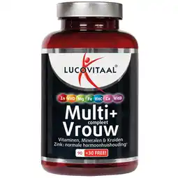 Etos Lucovitaal Multi+ Compleet Vrouw Tabletten 120 stuks aanbieding