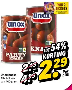 Hoogvliet Unox Knaks aanbieding