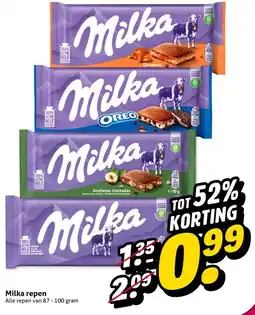 Hoogvliet Milka repen aanbieding