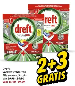 Hoogvliet Dreft vaatwastabletten aanbieding