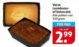 Hoogvliet Verse roomboter- of boluscake aanbieding