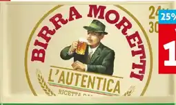Hoogvliet Birra moretti L'Autentica Bier aanbieding