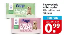 Hoogvliet Page vochtig toiletpapier aanbieding