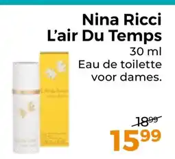 Trekpleister Nina Ricci L'air Du Temps aanbieding