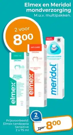 Trekpleister Elmex en Meridol mondverzorging aanbieding