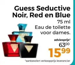 Trekpleister Guess Seductive Noir, Red en Blue aanbieding