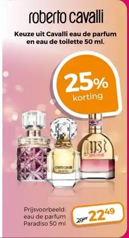 Trekpleister Roberto cavalli Keuze uit Cavalli eau de parfum en eau de toilette aanbieding