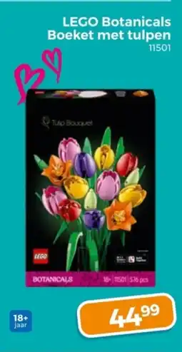 Trekpleister Lego Botanicals Boeket met tulpen 11501 aanbieding
