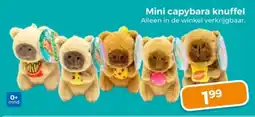 Trekpleister Mini capybara knuffel aanbieding
