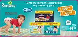 Trekpleister Pampers luiers en luierbroekjes Big Economy pack aanbieding
