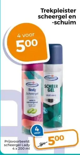 Trekpleister Trekpleister Scheergel en Schuim aanbieding