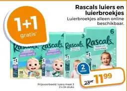 Trekpleister Rascals luiers en luierbroekjes aanbieding